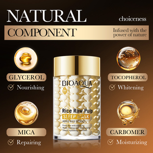Producto de Belleza BIOAQUA <span class=keywords><strong>Mascarilla</strong></span> Facial Nocturna de Pulpa de <span class=keywords><strong>Arroz</strong></span> Crudo 120g Hidratante, Blanqueadora, Iluminadora, Nutritiva - Product Image 4