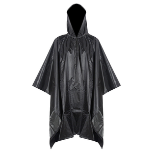 DFP01 Poncho Impermeable para Camping y Tiendas de Campaña con Protección Solar en Verde Oliva, Caqui y Negro Camuflaje - Product Image 1
