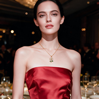 Breloques florales rotatives pour collier anti-stress, pendentifs en zircon cubique en forme de fleur rotative pour collier anti-stress Saint-Valentin