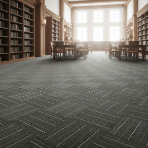 Dalles de moquette commerciales à emboîtement 50*50cm |   Revêtement de <span class=keywords><strong>sol</strong></span> de bureau moderne en PP, facile à poser (type autocollant) - Product Image 3