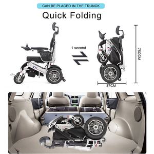 Nuevo Diseño de Silla de Ruedas Eléctrica Inteligente con Motor de 500W Totalmente Automática Reclinable para Adultos - Product Image 2