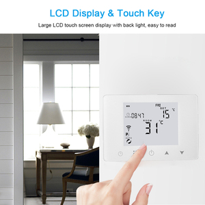 HY09RF-WIFI <span class=keywords><strong>Thermostat</strong></span> Intelligent <span class=keywords><strong>Gaz</strong></span>/Chaudière À Eau de Chauffage Programmables Wifi Thermostats pour La Maison <span class=keywords><strong>Sans</strong></span> <span class=keywords><strong>Fil</strong></span> Numérique Tempera - Product Image 3