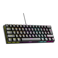 60% Wired RGB Mechanical Gaming Keyboard Hot-Swap Brown Switch with Full-Key Anti-Ghosting 61 Keys ABS Keycaps PC Compatible