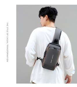 Zaino Monospalla Personalizzato con Logo, Borsa a Tracolla Antifurto per Viaggi, Lavoro e Vita Quotidiana - Product Image 3