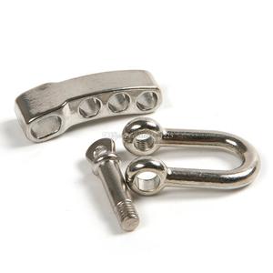 Émerillon en D en acier inoxydable Eda 5 mm, crochet de survie réglable pour équipement de corde - Product Image 4