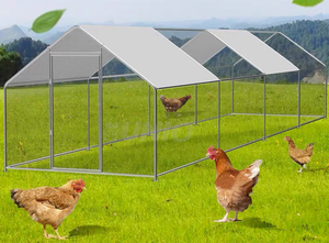 Venta caliente gallinero con parasol alambre de metal jaula de pollo al aire libre, gallinero jaula al aire libre - Product Image 2