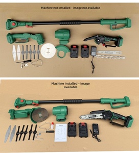 Ensemble d'outils de jardin sans fil pour batterie <span class=keywords><strong>Makita</strong></span> 18V, tronçonneuse de 8 pouces, mini tondeuse à gazon, souffleur de feuilles avec perche d'extension - Product Image 4