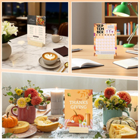 Supports de numéros de table en bois personnalisés pour événements de mariage et fêtes, supports de menu en bois avec code QR pour magasins de détail