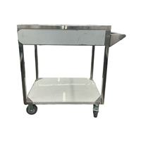 Chariot à assaisonnements pour cuisine commerciale, chariot à condiments multifonctionnel en acier inoxydable, style moderne pour hôtels et restaurants