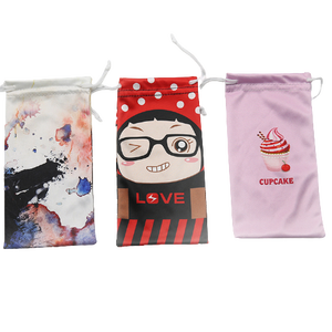 נרתיק מיקרופייבר מודפס בהתאמה אישית, שקיות עם שרוך כפול, נרתיק למשקפי שמש, נרתיק למשקפיים אופטיים - Product Image 2