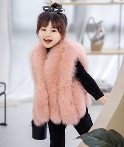 Gilet <span class=keywords><strong>rosa</strong></span> personalizzato per bambini in vera <span class=keywords><strong>pelliccia</strong></span> di volpe alla moda soffice <span class=keywords><strong>pelliccia</strong></span> per <span class=keywords><strong>bambina</strong></span> Gilet di <span class=keywords><strong>pelliccia</strong></span> per bambini - Product Image 2