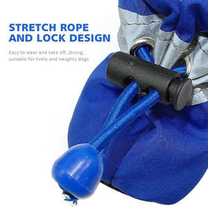 4 pz/set invernali impermeabili per cani da compagnia scarpe antiscivolo stivali da neve da pioggia calzature spesse calde per piccoli gatti cuccioli calzini stivaletti - Product Image 4