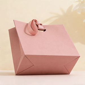 Bolsas de Compras de Lujo Personalizadas con Cinta de Seda, Nuevas Bolsas de Regalo de Papel sin Asas, Impresión Offset, Empaque para Joyería, Logotipo Personalizado - Product Image 4