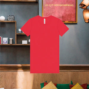 T-shirt décontracté en jersey respirant de qualité supérieure pour femme Bella Canvas, en coton doux, manches courtes, col rond, uni, avec logo - Product Image 2