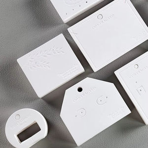 Venta al por mayor de tarjetas de pendientes de lujo, tarjetas de exhibición de joyería con logotipo personalizado, embalaje de pendientes, pulseras, collares, tarjetas de joyería - Product Image 1