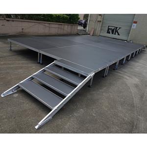 Escenario móvil de aluminio con altura ajustable para decoración de fiestas - Product Image 4