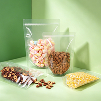 Sachets personnalisés transparents de qualité alimentaire, refermables et auto-scellants en plastique pour bonbons et snacks
