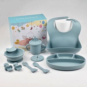 BPA Free Custom Silicone Baby Feeding <b>Set</b> Utensils Dishwasher Safe Non Toxic Portable Durable for <b>Kids</b> - Product Image 2