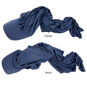 Protector solar Hijab accesorios para <span class=keywords><strong>el</strong></span> cabello gorras de verano con capa Hijab visera gorra de béisbol musulmana con bufanda de malla para mujer <span class=keywords><strong>Jersey</strong></span> bufanda - Product Image 5