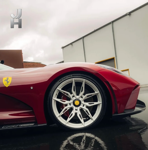 Jantes forgées sur mesure NF10 en argent brossé de 18, 19, 20, 22 et 24 pouces, 5x112, 5x114.3, 5x100, 5x120 pour Ferrari <span class=keywords><strong>SF90</strong></span>, <span class=keywords><strong>Porsche</strong></span> 911, 718 - Product Image 1