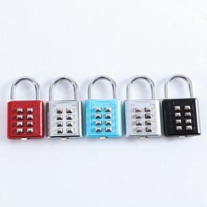 Cadenas à combinaison en alliage de zinc rouge, longueur 36 mm, anse de 4,8 mm, pour casier, porte d'armoire, sac à dos, valise - Product Image 2