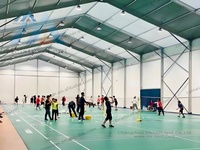 Tente de sport professionnelle de grande envergure pour l'extérieur Couverture en PVC Structure en A Tennis Football Pickleball Padel Court Tente Exposition