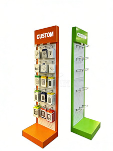 Présentoir <span class=keywords><strong>de</strong></span> sol personnalisé en métal <span class=keywords><strong>et</strong></span> acrylique pour accessoires <span class=keywords><strong>de</strong></span> téléphonie mobile (écouteurs, adaptateurs <span class=keywords><strong>de</strong></span> charge) - Idéal pour les magasins <span class=keywords><strong>de</strong></span> détail - Product Image 3