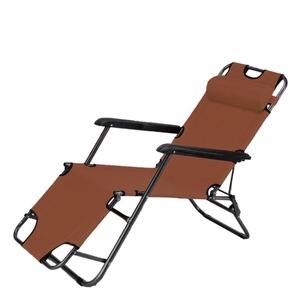 Tumbona Plegable con Estructura Metálica, Diseño Inclinable, para Uso en Exteriores y Playa, Estilo Moderno Minimalista, 178 cm o 153 cm - Product Image 1