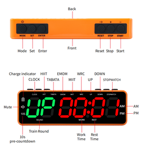 Temporizador de <span class=keywords><strong>Intervalos</strong></span> Magnético Portátil Mini LED de YIZHI, Venta al por Mayor de Fábrica, para Gimnasio en Casa, Garaje, Sala de Yoga - Product Image 3