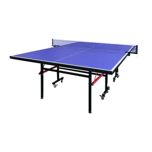 Meja Tenis Meja pingpong dalam ruangan ukuran standar internasional dengan bergerak dapat dilipat