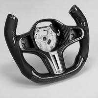 Volant personnalisé en fibre de carbone à trois branches pour BMW G20 G30 G38 Série 4 5 X3 X4 X5 X6 sans airbag, accessoires intérieurs