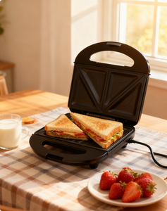 Máquina para Hacer Sándwiches y Waffles Eléctrica con Sellado en Caliente, Superficie Antiadherente, 2 Rebanadas, Uso Doméstico, Multifuncional, para Desayuno - Product Image 3