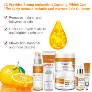 Kore organik kollajen cilt bakım seti Anti yaş yüz nemlendirici nemlendirici beyazlatma C vitamini kremi - Product Image 3