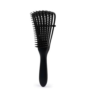 Brosse à cheveux portable de luxe rose pour massage, coiffage et nettoyage, peigne afro - Product Image 2