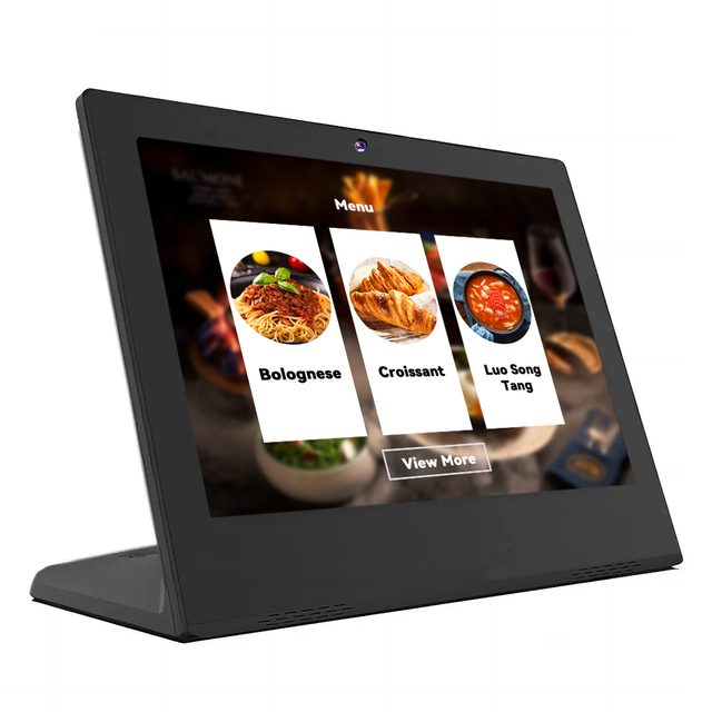 Industrial L Shape 10.1 Inch Wi-Fi Customer Feedback Evaluator Poe Nfc Pos Desktop Android Menu Restaurant Ordering Tablet