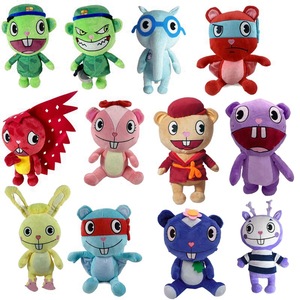 Liquidation : Peluche Super Douce Flippy sur le thème militaire <span class=keywords><strong>Happy</strong></span> <span class=keywords><strong>Tree</strong></span> Friends avec rembourrage en coton PP - Product Image 1