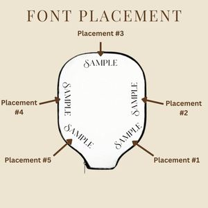 Housse à pois, housse brodée personnalisée, support, sac de pickleball, protège-rameau - Product Image 6