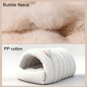 Luxury Custom Elevated XL Dog & Cat Bed with Bubble Fleece PP Cotton Warmth Durable Anti-Slip Design - Product Image 5