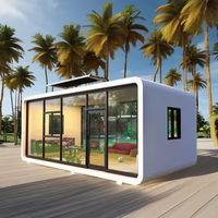 Maison conteneur moderne préfabriquée en acier de 40 pieds avec cuisine Petite maison modulaire en bois de 20 pieds Hôtel à usage résidentiel