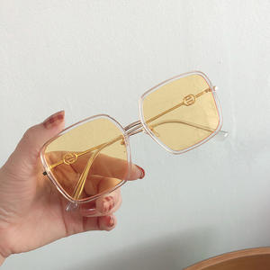 แว่นกันแดดทรงสี่เหลี่ยม G Brand รุ่น Unisex ป้องกันรังสียูวี 400 เลนส์อะคริลิก สีเขียวเข้ม สีเทาอ่อน สีเหลืองอ่อน สีชมพู สีเขียว ผลิตที่ไถโจว - Product Image 5