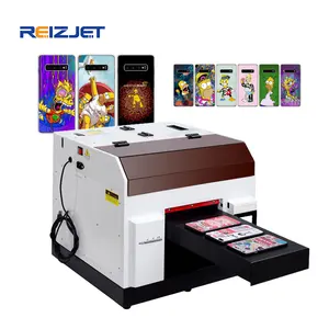 Reizjet Mini A4 Uv Flatbed Printer Custom Mobile Phone Case Print Machine For Phone Case