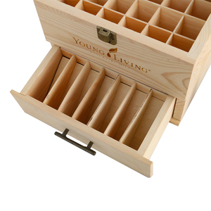 Thông Bằng Gỗ Tinh Dầu, Hộp 3 Lớp 59 Khoang Có Thể Gập Lại Tinh Dầu Chai Lưu Trữ Rack Hiển Thị - Product Image 4