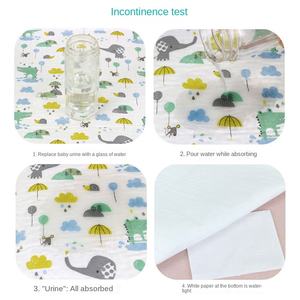 Cambiador de Pañales Portátil para Bebé, Impermeable, con Diseño de Dibujos Animados, Tamaño Personalizado, Transpirable, Lavable, de Algodón, para Bebés de 0 a 3 Años, Kemikeai - Product Image 5