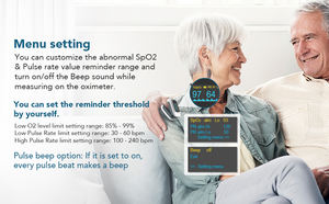 Wellue – POD1 Test de fréquence cardiaque avec oxygène sanguin, oxymètre de pouls avec doigt - Product Image 6