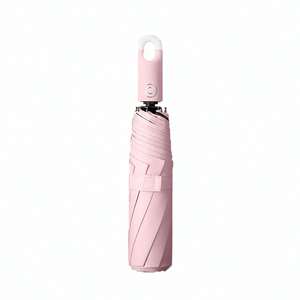 Logo personalizzato di alta qualità rosa <span class=keywords><strong>blu</strong></span> nero completamente automatico gancio per ciambella per adulti ombrello esterno pioggia sole - Product Image 2