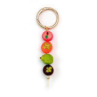 Groothandel kleurrijke hars fruit kralen tasbedel geassorteerde mini simulatie fruit kralen tasbedel sleutelhanger tas hanger accessoire
