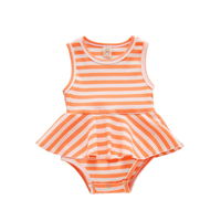 Combinaisons d'été en coton sans manches pour bébés et tout-petits avec logo personnalisé – Collection Boutique pour filles