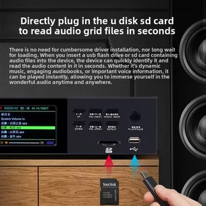 เครื่องเล่นแผ่นเสียงดิจิตอล <span class=keywords><strong>brzhifi</strong></span> 2025 DV40C ใหม่เครื่องเล่น DSD ต้นแบบ lossless ถอดรหัส ES9039สำหรับ5.3ผลิตในประเทศจีน - Product Image 1