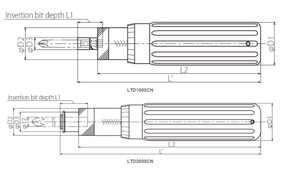 TOHNICHI Japan Adjustable Torque <b>Screwdriver</b> 1/4" Hex Root Bit Model LTDONISHI101 - Product Image 6