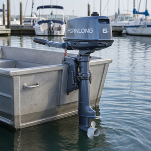 Fornlong 6HP 二冲程舷外机水冷式船用发动机舷外螺旋桨电机 - Product Image 2